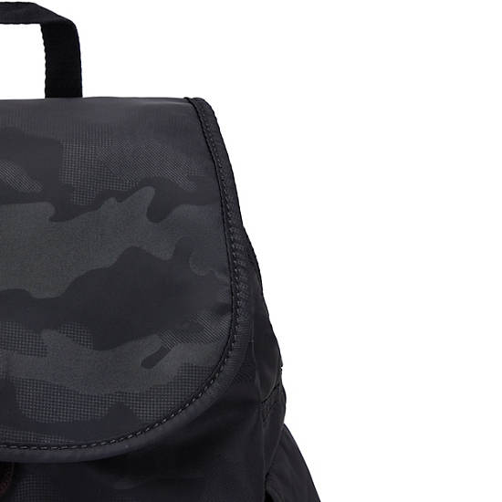 Kipling City Pack Small Classic Rygsække Sort Camo | DK 1500YX